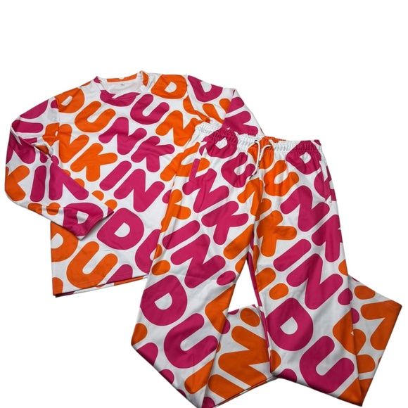 Dunkin’ Donuts RARE Logo Sweatshirt and Sweatpants - Picture 1 of 16